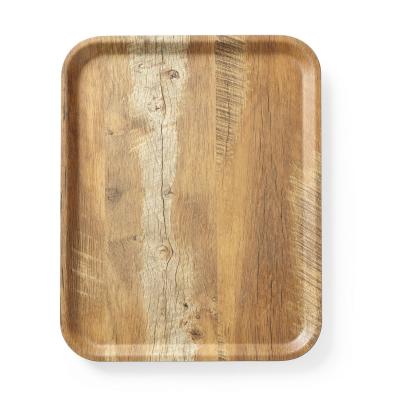 Tác servírovacís melaminovým laminátem se vzorem dřeva, AmerBox, Dřevo, 330x430mm | 508879